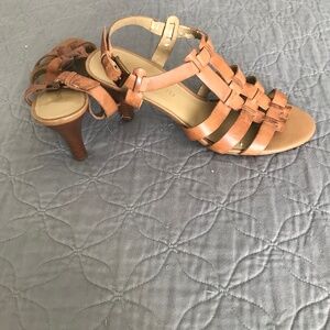 Franco Sarto Trisha heeled leather sandal 3221970 size 9